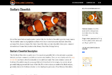 OcellarisClownfish.com Website
